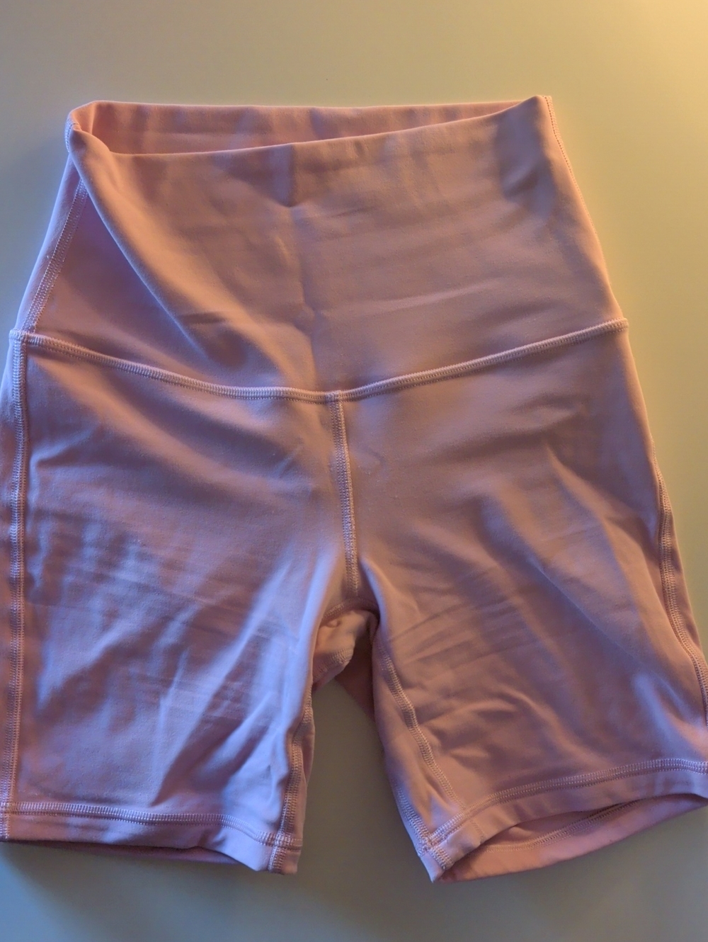 lululemon athletica Light Pink High-Rise Bike Shorts